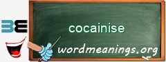 WordMeaning blackboard for cocainise